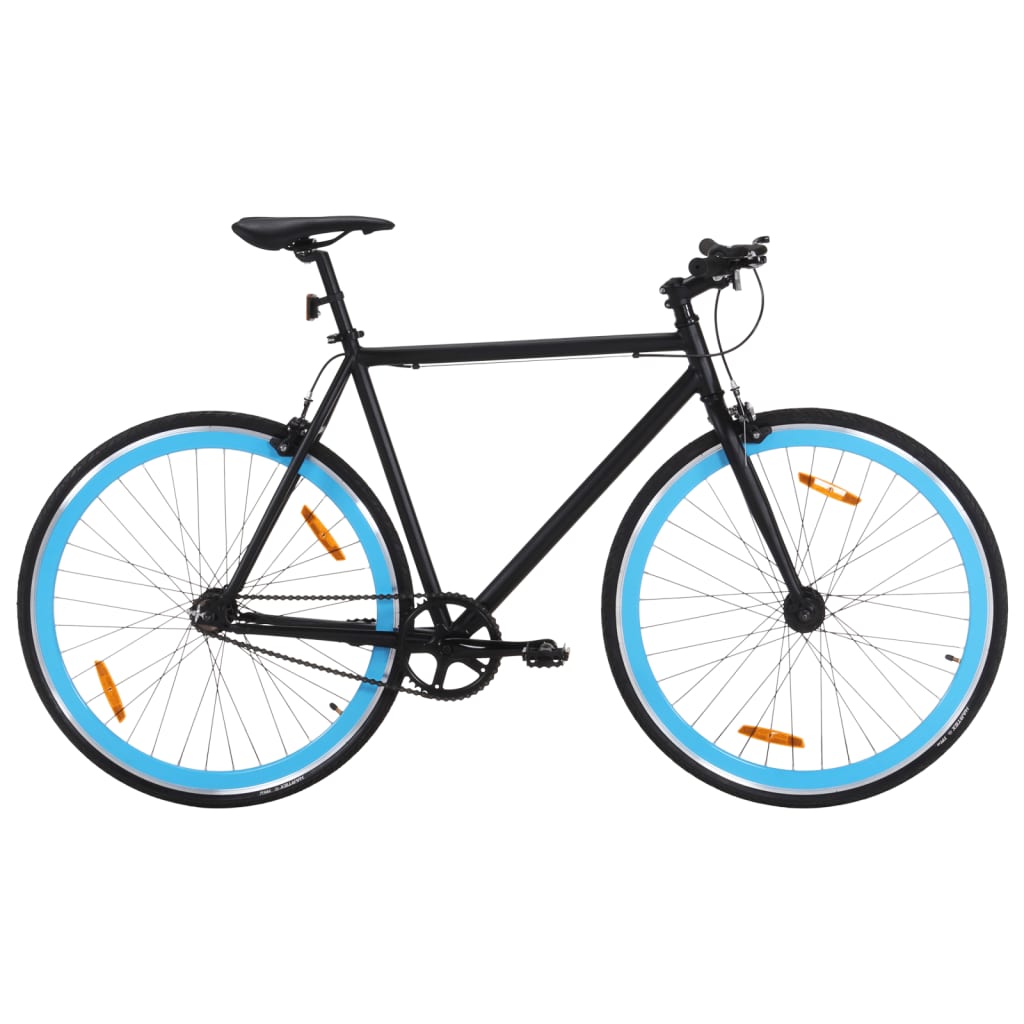vidaXL ühekäiguline jalgratas, must ja sinine, 700C 59 cm