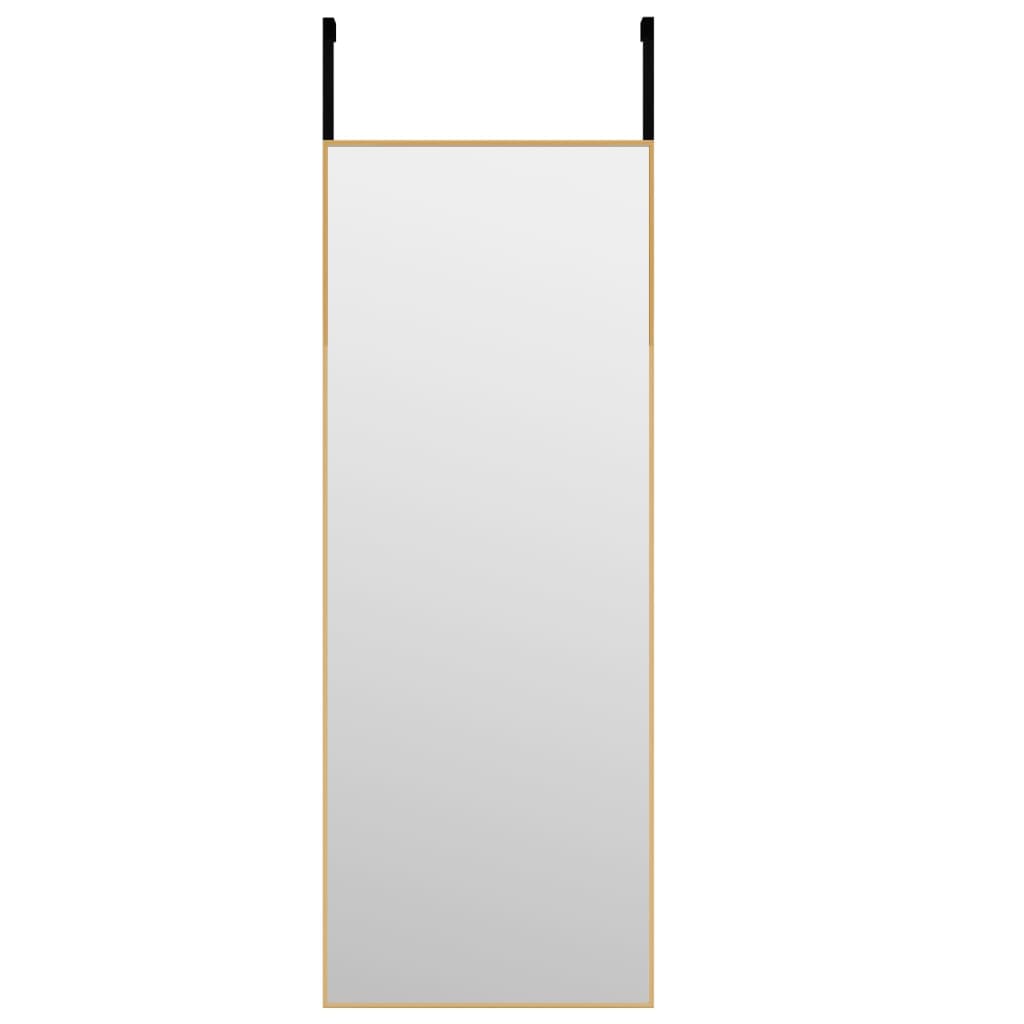 vidaXL uksepeegel, kuldne, 30 x 80 cm, klaas ja alumiinium