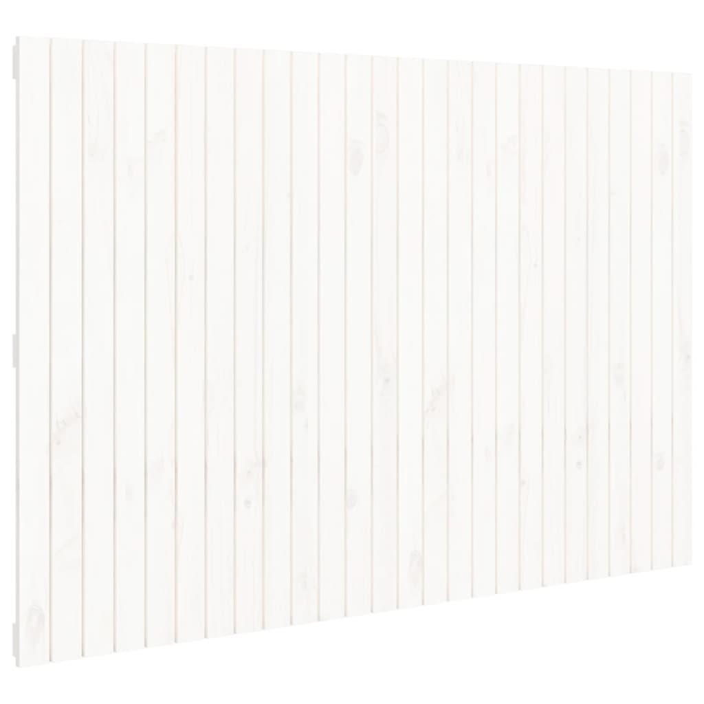 vidaXL seinale kinnitatav voodipeats, valge, 166x3x110 cm, männipuit