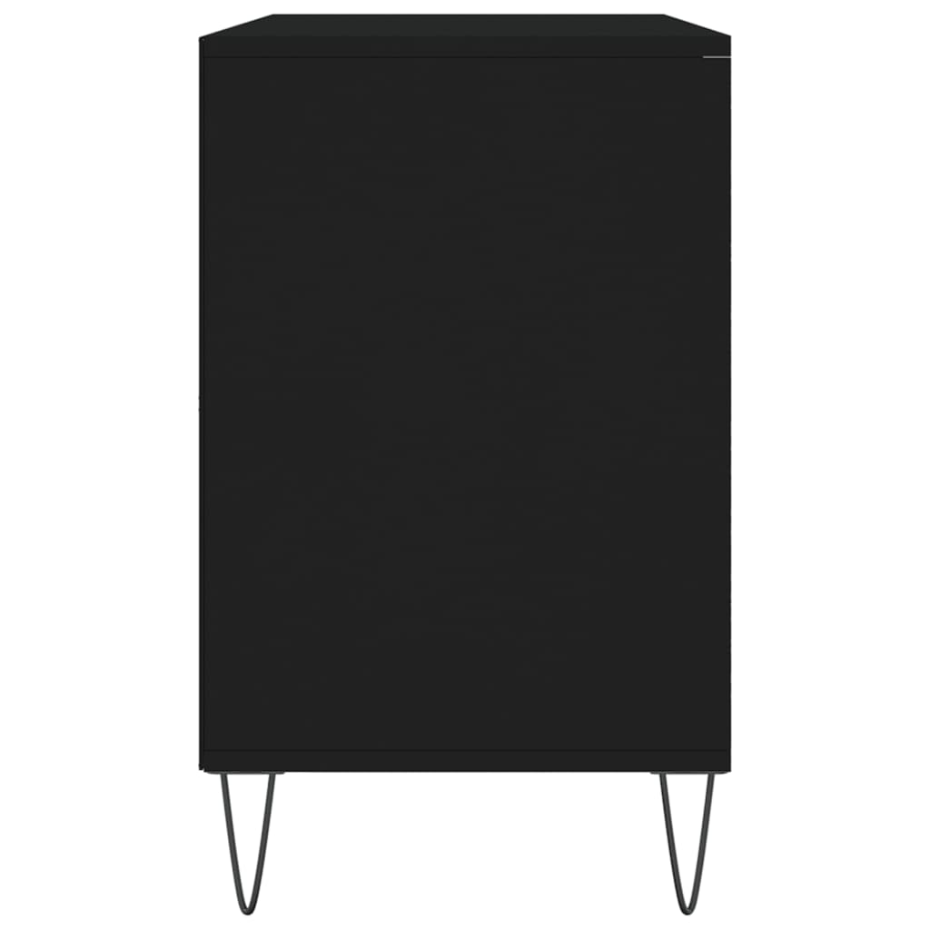 vidaXL jalatsikapp, must, 102 x 36 x 60 cm, tehispuit