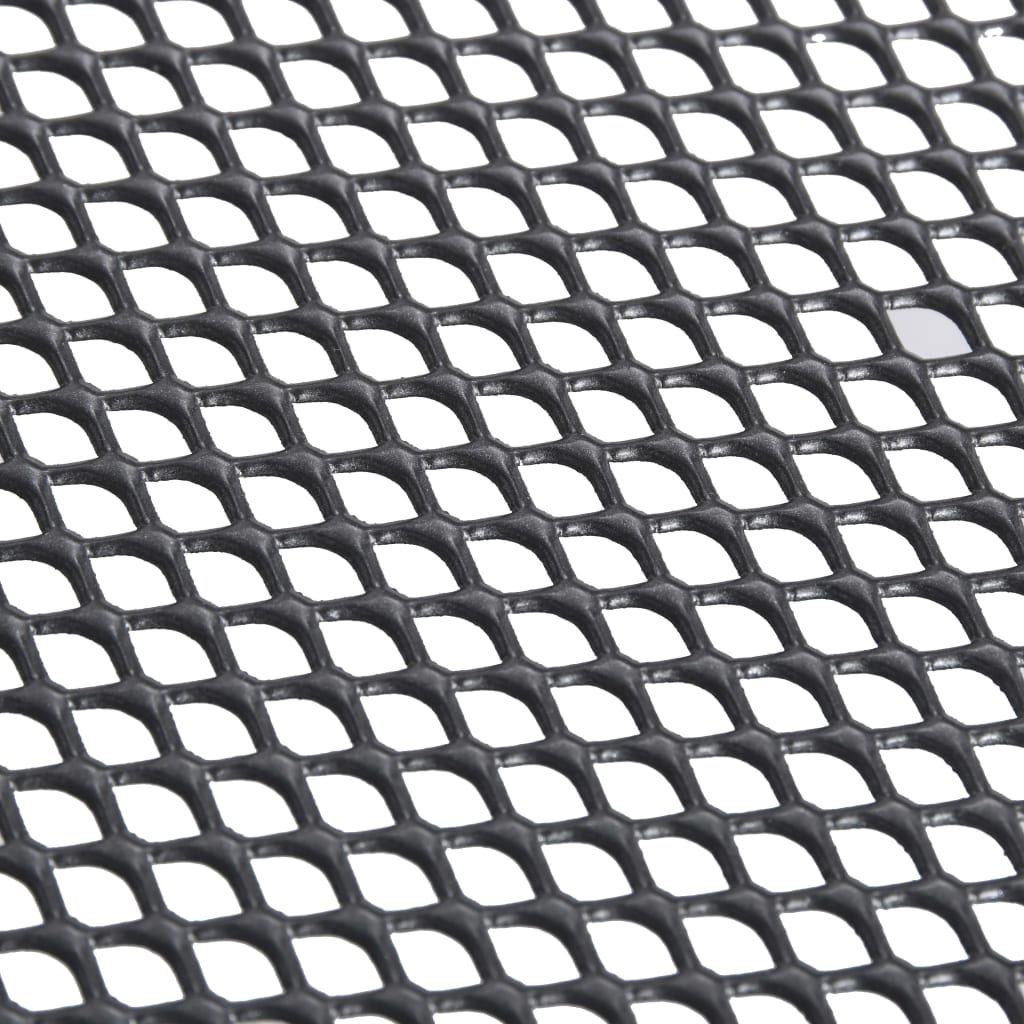 vidaXL kokkupandav võrklaud, 80 x 80 x 72 cm, teras, antratsiithall