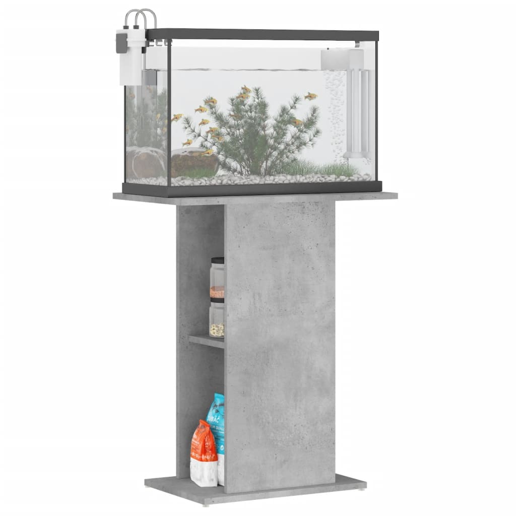vidaXL akvaariumi alus, betoonhall, 60,5 x 36 x 72,5 cm, tehispuit