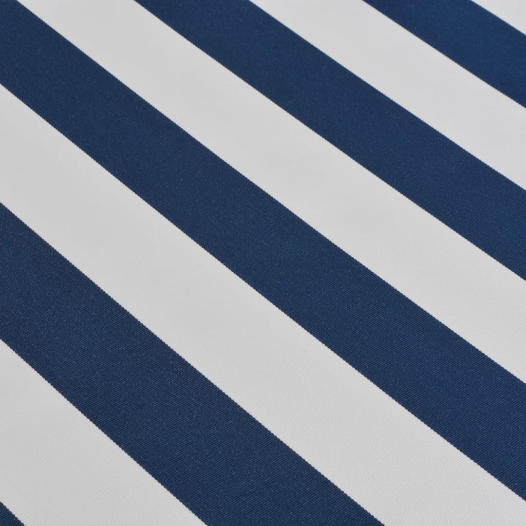 vidaXL käsitsi lahtitõmmatav varikatus 600 cm sinine ja valge
