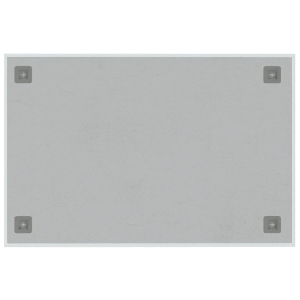 vidaXL seinakinnitusega magnettahvel, valge , 60x40 cm , klaas