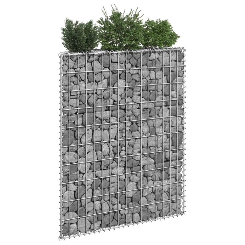 vidaXL gabioon-taimelava, tsingitud teras, 80 x 20 x 100 cm