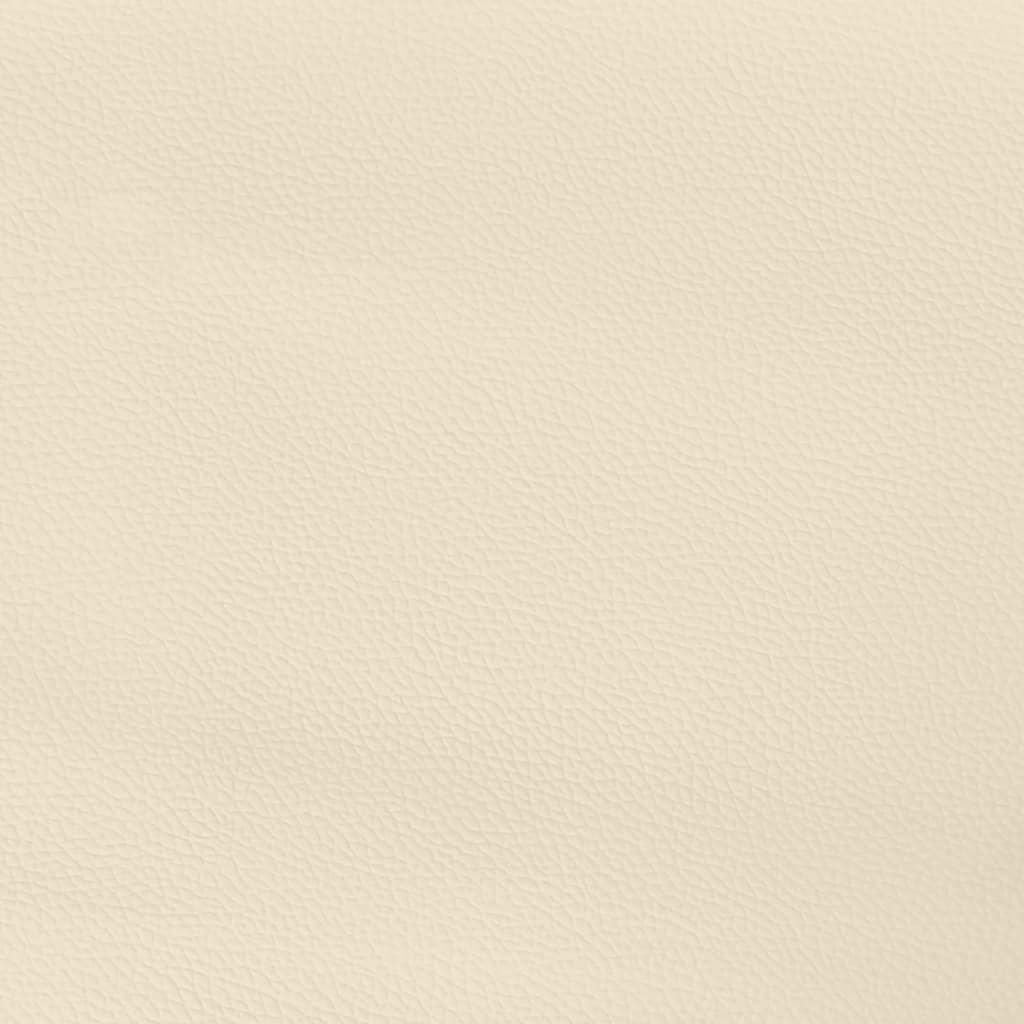 vidaXL vedrumadrats, kreemjas, 140x190x20 cm, kunstnahk