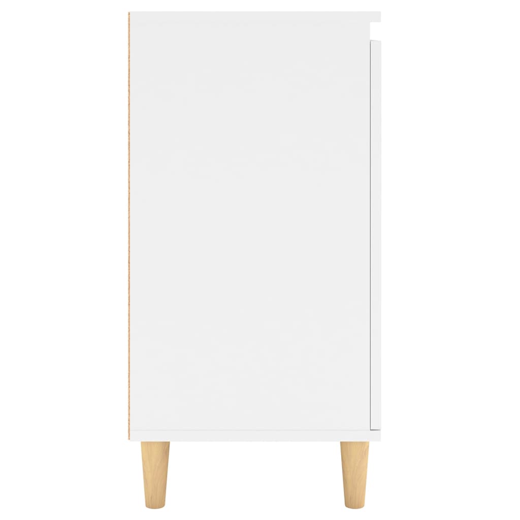 vidaXL puhvetkapp puitjalgadega, valge, 60x35x70 cm, puitlaastplaat