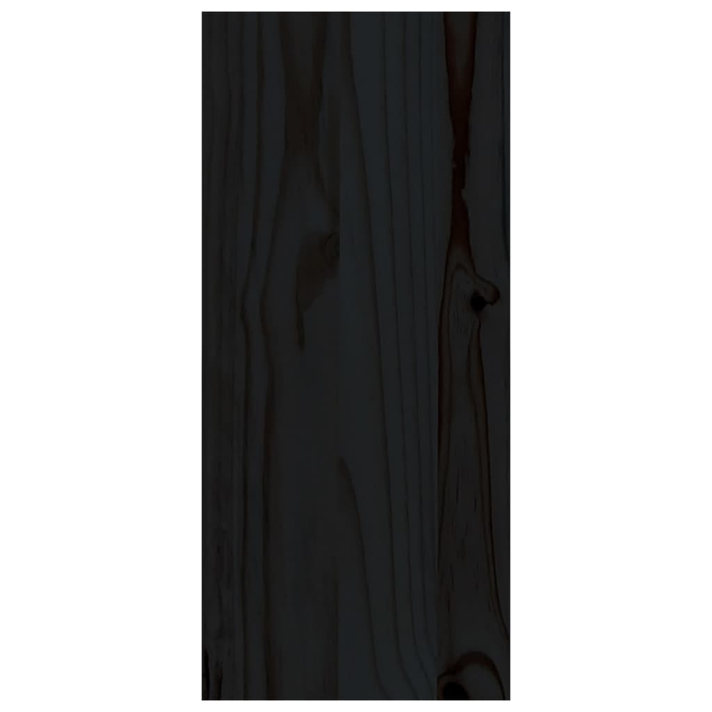 vidaXL veinikapp, must, 56 x 25 x 56 cm, männipuit