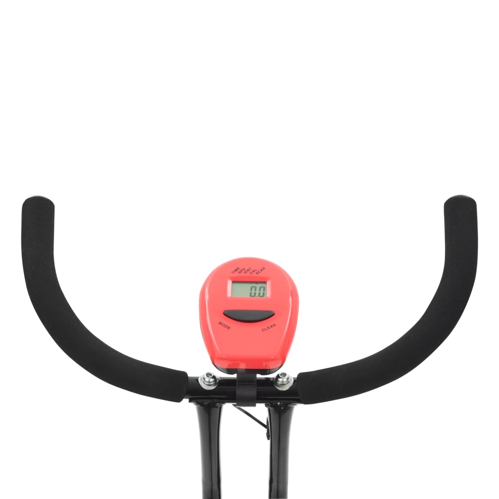 vidaXL veloergomeeter X-Bike rihmaga vastupanu, punane