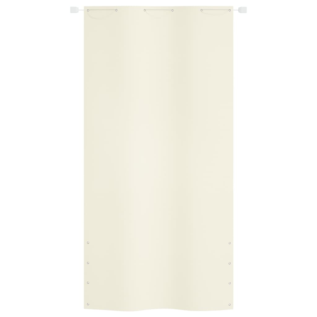 vidaXL rõdusirm, kreemjas, 120 x 240 cm, Oxfordi kangas