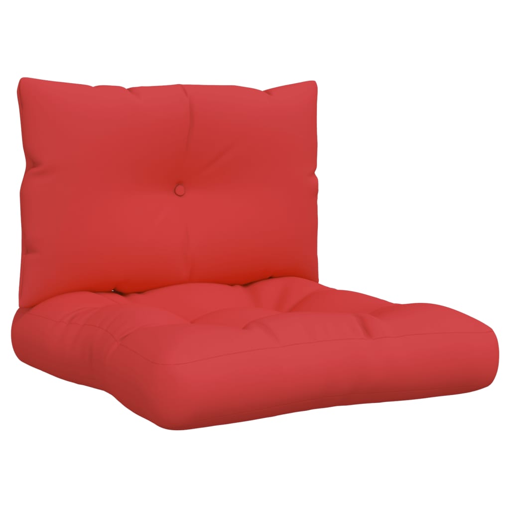 vidaXL euroaluse istmepadjad, 2 tk, punane, kangas