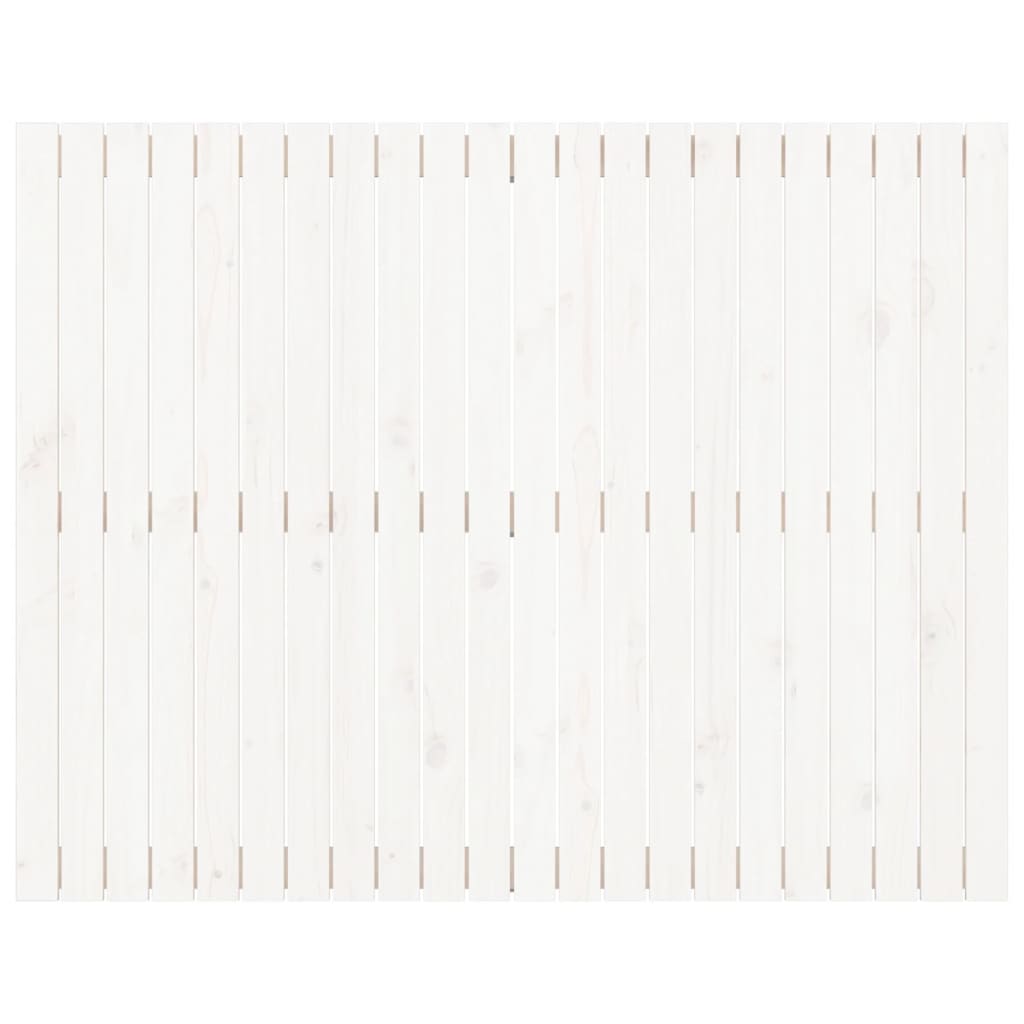 vidaXL seinale kinnitatav voodipeats, valge, 140x3x110 cm, männipuit