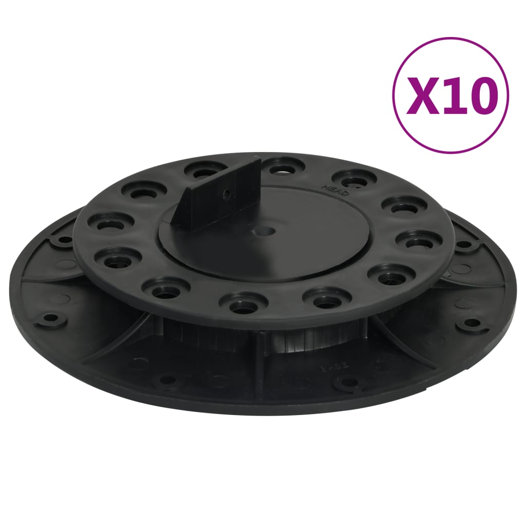 vidaXL reguleeritavad jalad põrandaplaatidele, 10 tk, 20-30 mm
