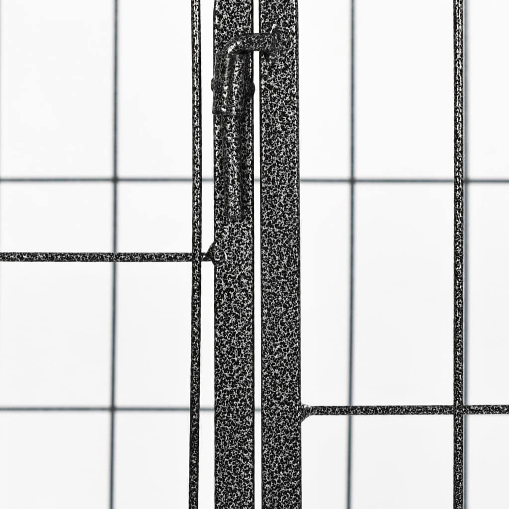 vidaXL vastupidav koerte mänguaedik, must, 120 x 80 x 70 cm, teras