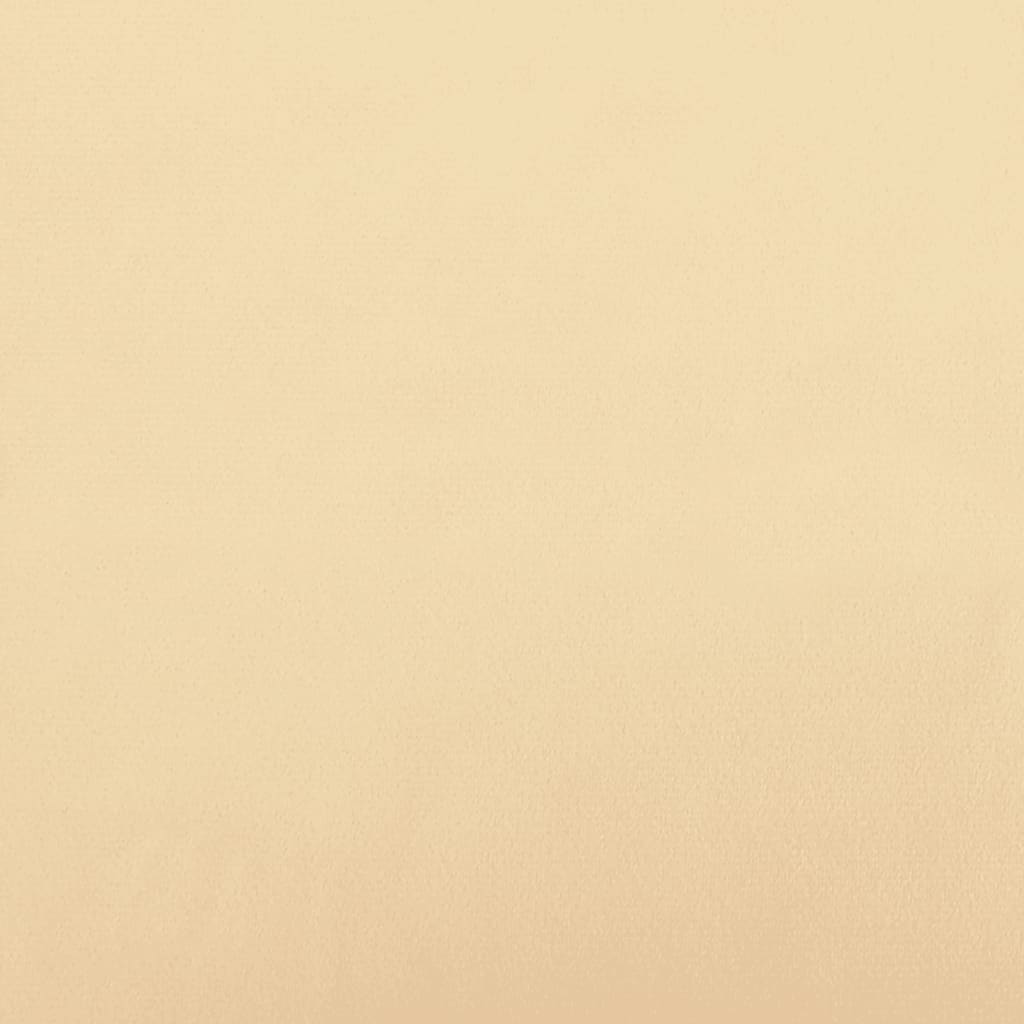 vidaXL jalapink, kreemjasvalge, 60x60x36 cm, samet