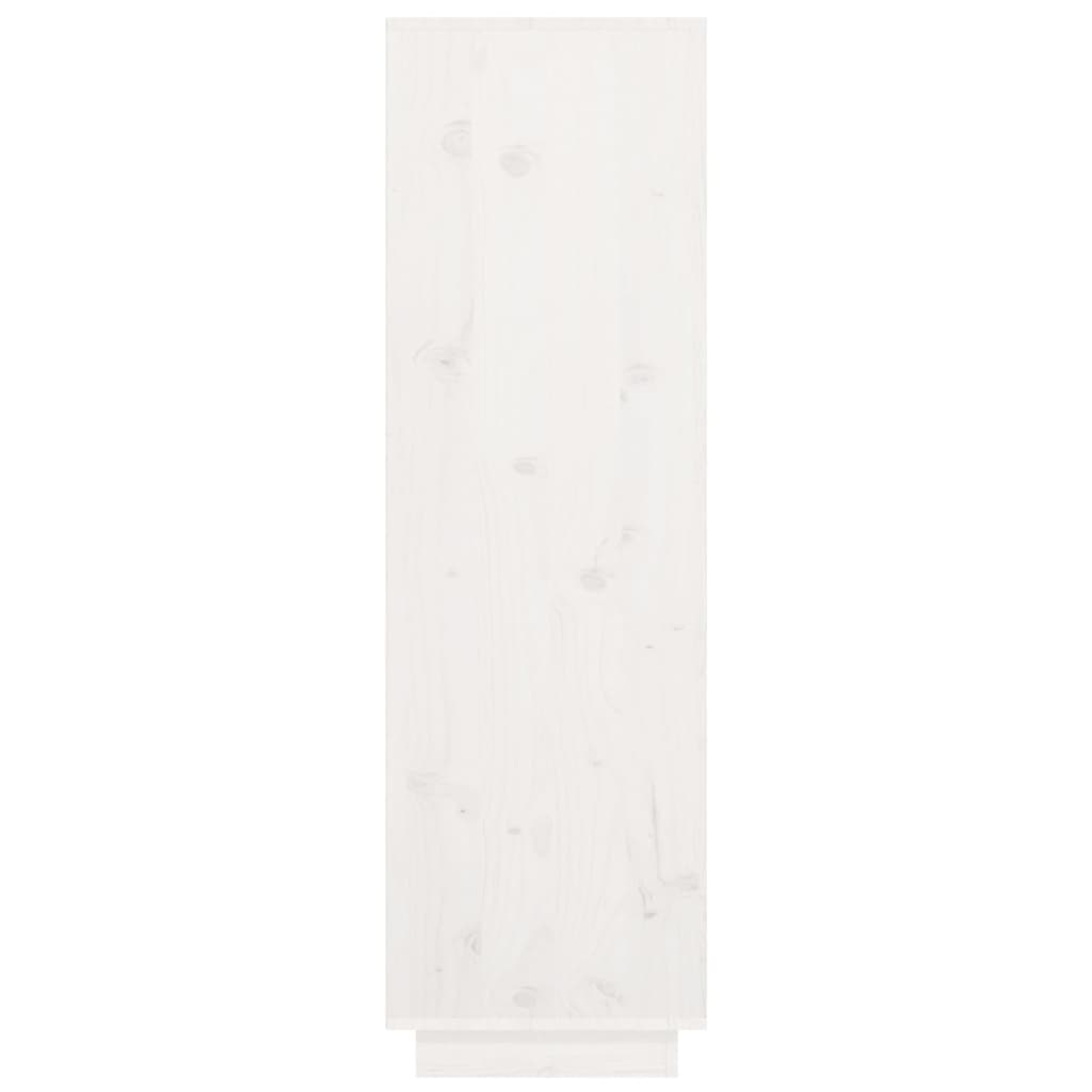 vidaXL kõrge kapp, valge, 38 x 35 x 117 cm, toekas männipuit