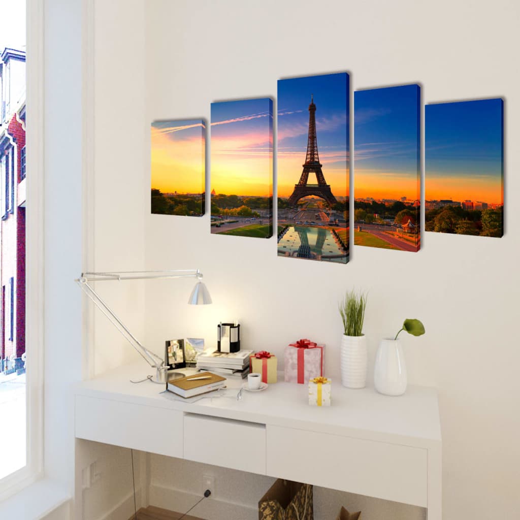 Seinamaalikomplekt Eiffeli torniga, 100 x 50 cm