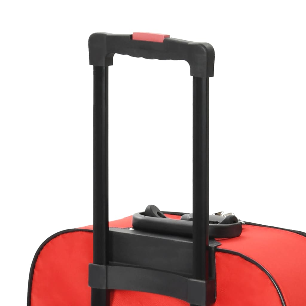 vidaXL pehmed kohvrid, 3 tk, punane, oxford-kangas