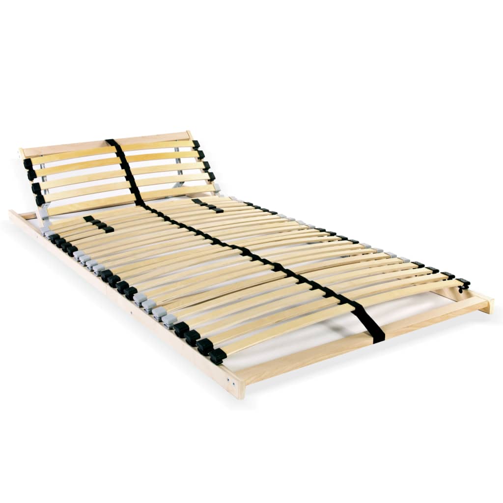vidaXL voodi aluspõhi, 28 liistu, 7 piirkonda, 90 x 200 cm