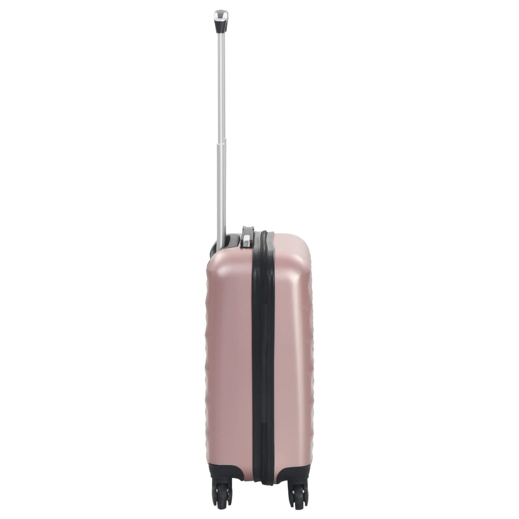vidaXL kõvakattega kohver roosakaskuldne ABS