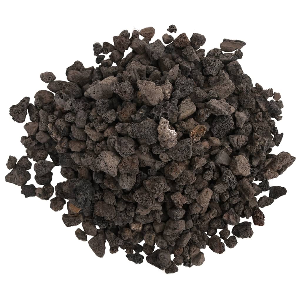 vidaXL vulkaanilised kivimid 10 kg, must, 1-2 cm