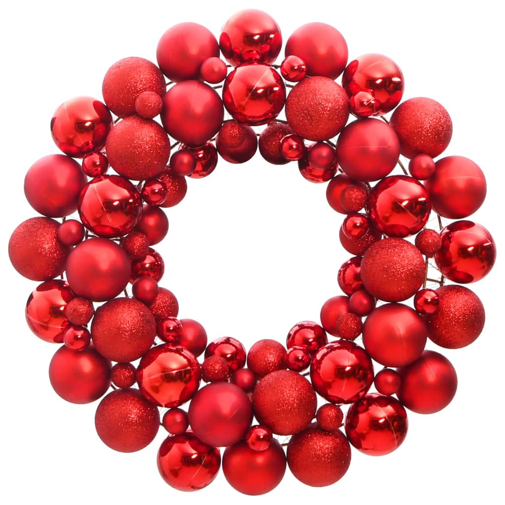 vidaXL jõulupärg punane 45 cm polüstüreen