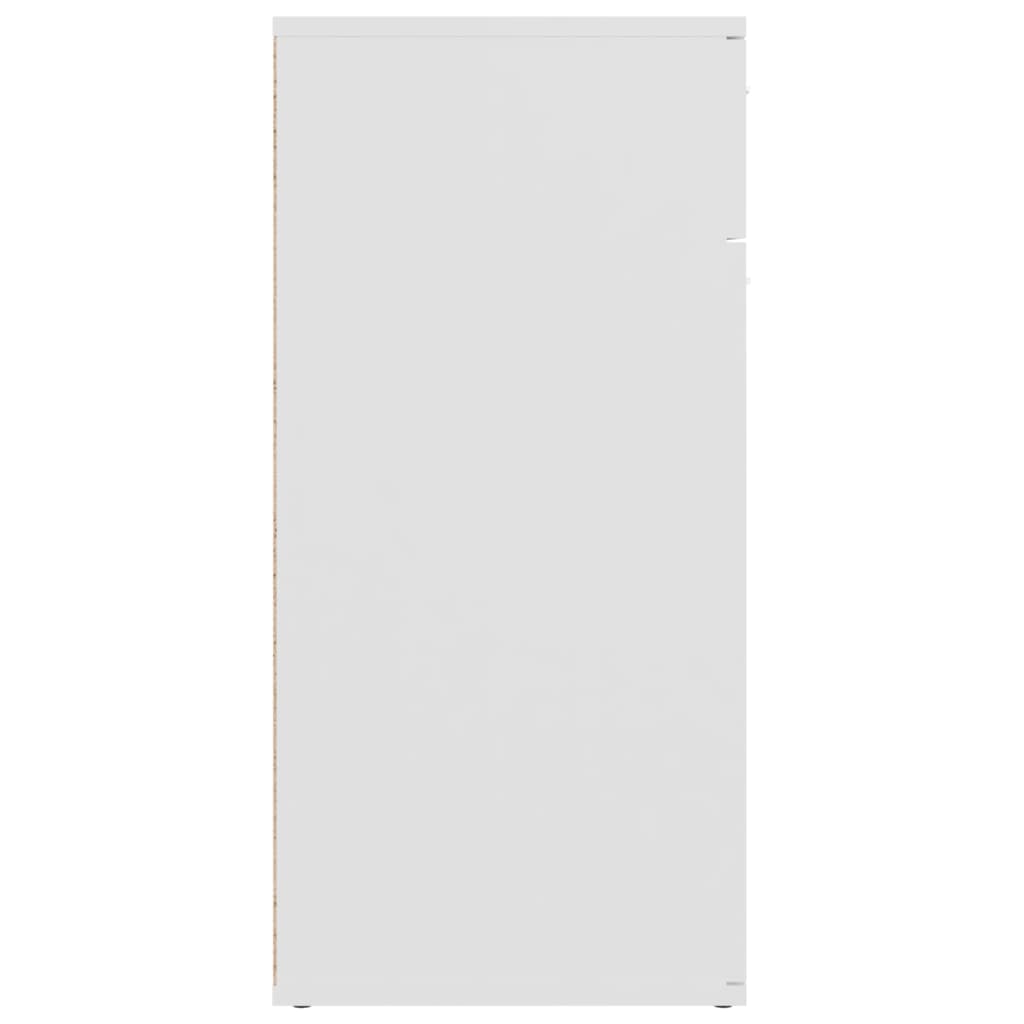 vidaXL puhvetkapp, valge, 80 x 36 x 75 cm, puitlaastplaat