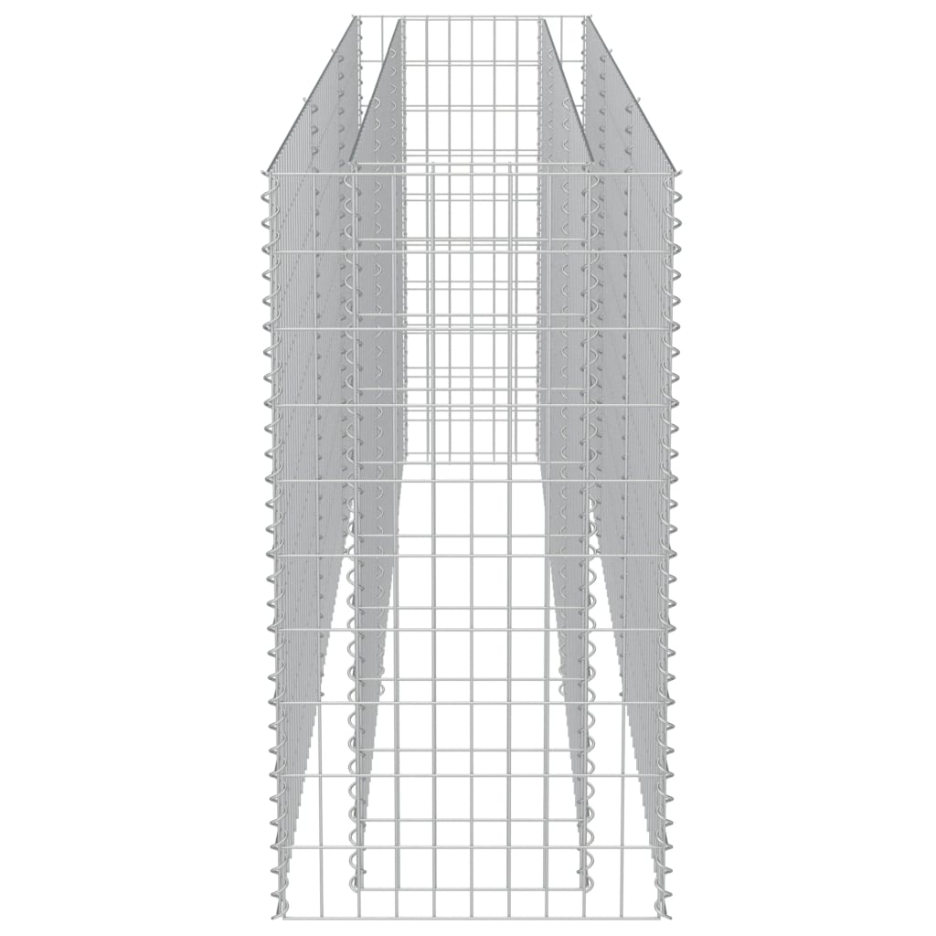 vidaXL gabioon-taimelava, tsingitud teras, 270 x 50 x 100 cm