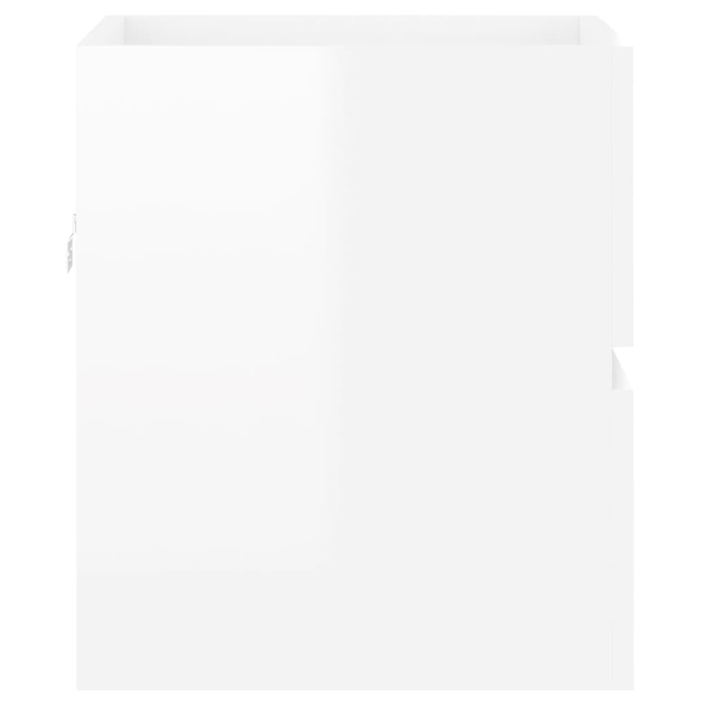 vidaXL valamukapp, kõrgläikega valge, 41x38,5x45 cm, puitlaastplaat