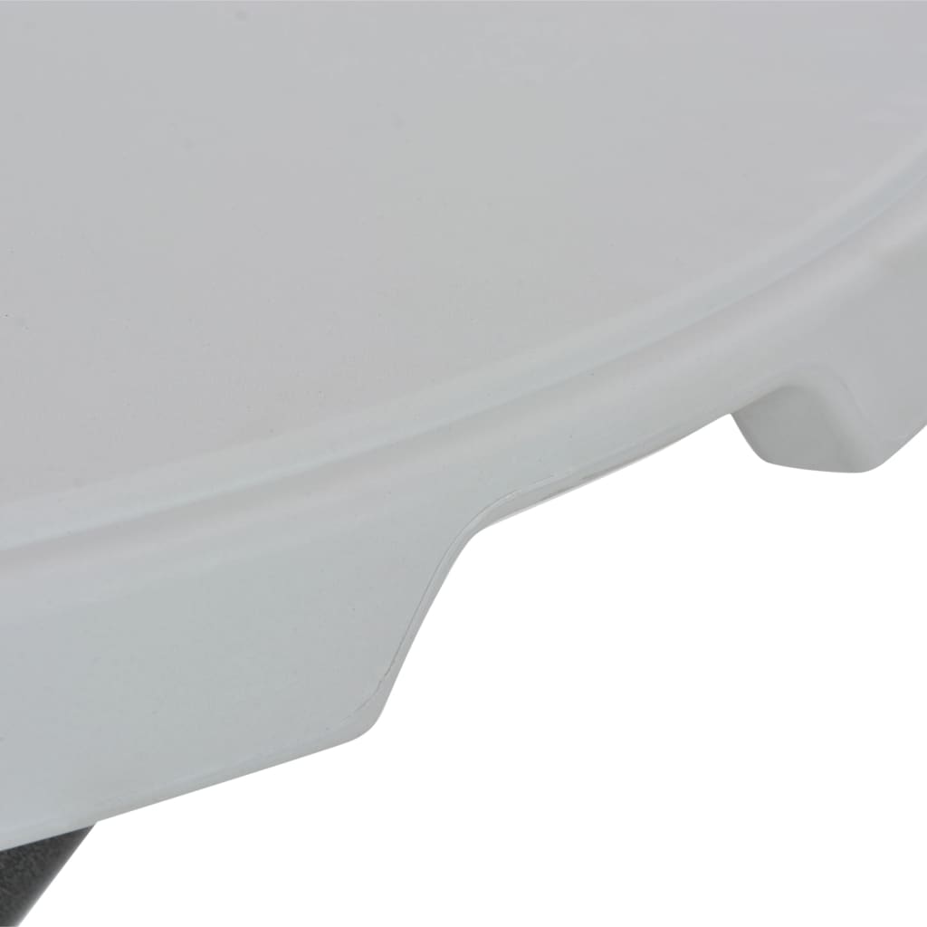 vidaXL kokkupandav baarilaud, valge, 80 x 110 cm, HDPE