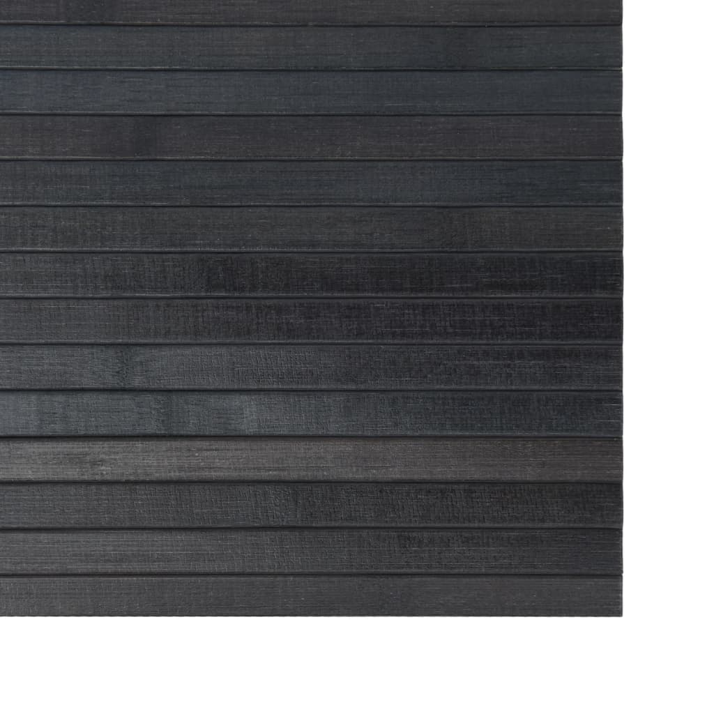 vidaXL vaip, ristkülikukujuline, hall, 100 x 100 cm, bambus