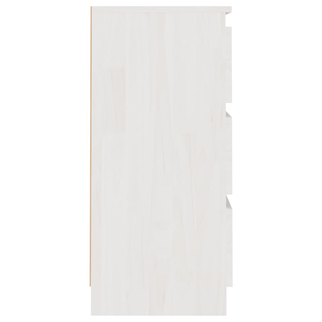 vidaXL öökapp, valge, 40x29,5x64 cm, männipuit