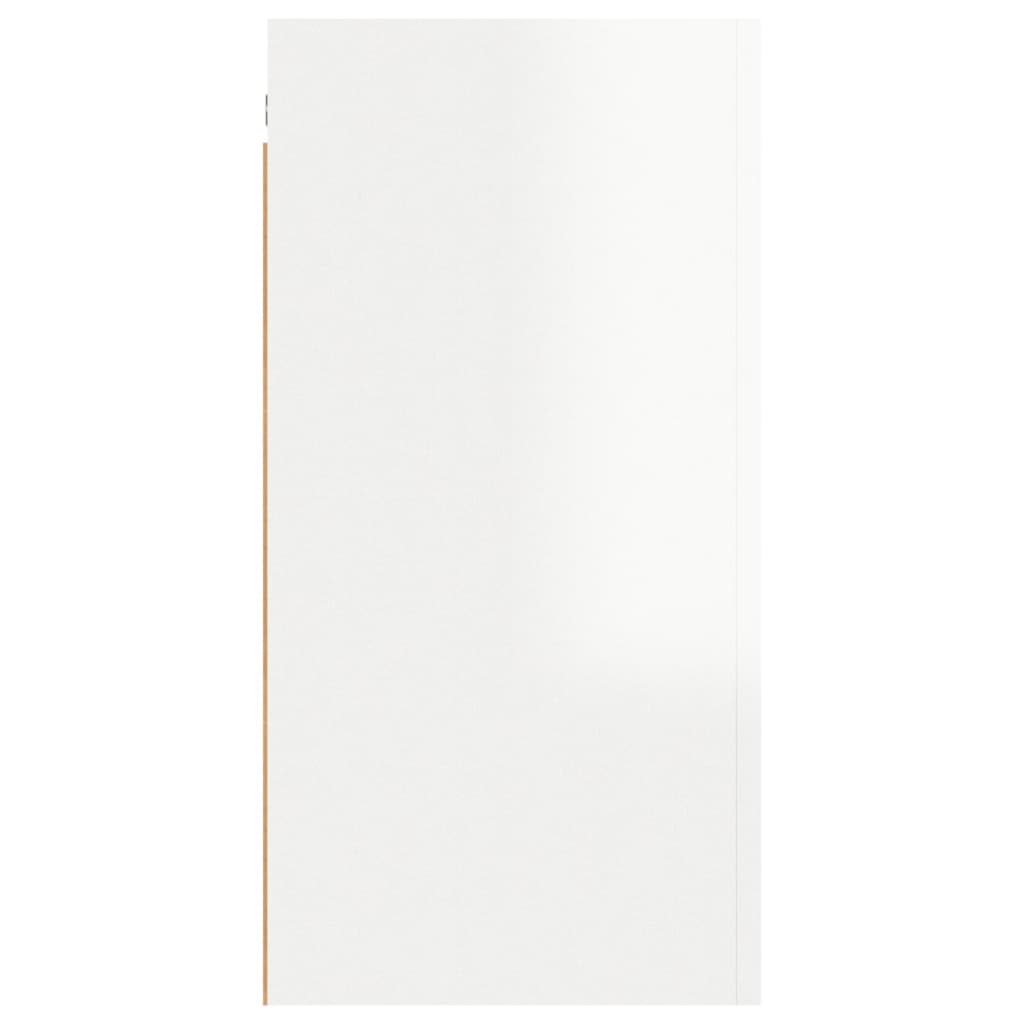vidaXL telerikapp, kõrgläikega valge, 30,5 x 30 x 60, puitlaastplaat