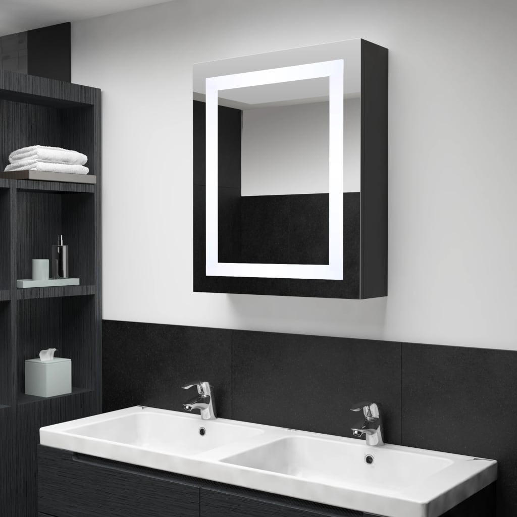 vidaXL LED vannitoa peegelkapp, 50 x 13 x 70 cm