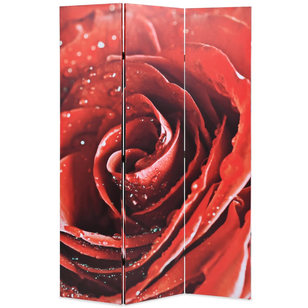 vidaXL kokkupandav sirm 120 x 170 cm, punane roos