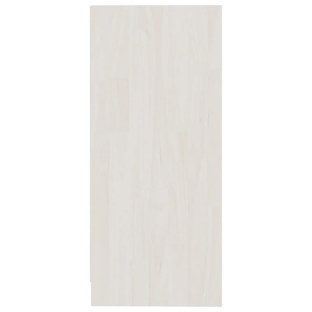 vidaXL kummut, valge, 35,5x33,5x76 cm, männipuit