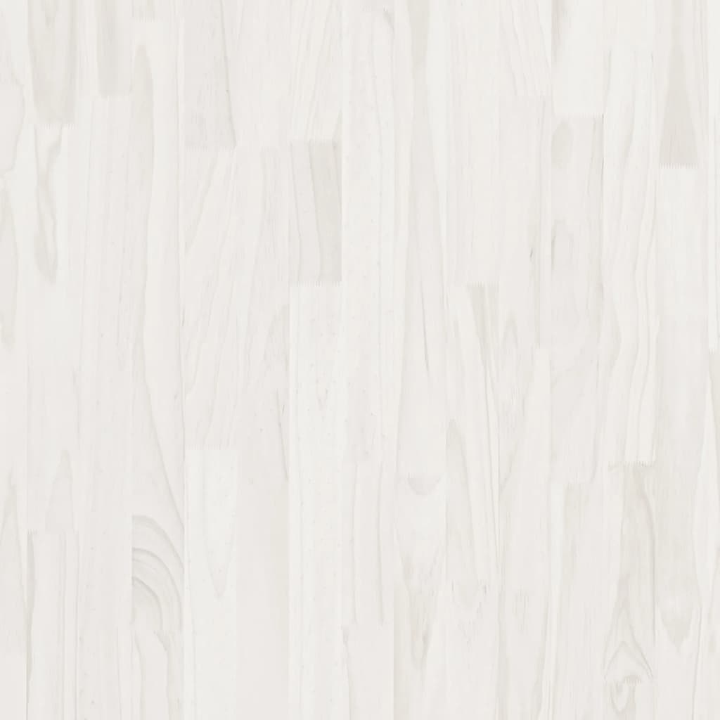vidaXL 3-korruseline raamaturiiul, 80 x 30 x 105 cm, valge, männipuit