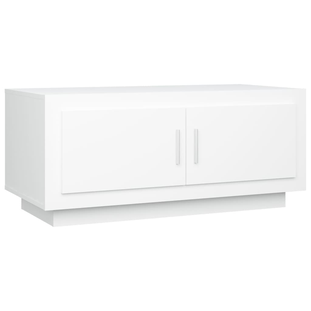 vidaXL kohvilaud, valge, 102x50x45 cm, tehispuit