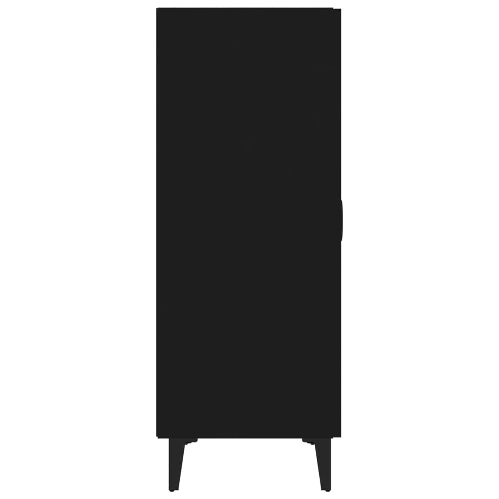 vidaXL puhvetkapp, must, 70 x 34 x 90 cm, tehispuit