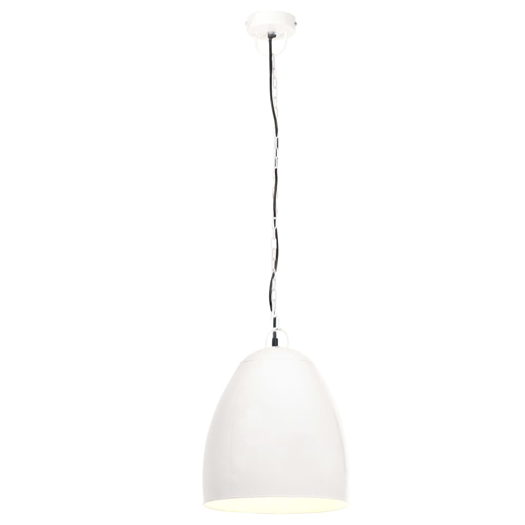vidaXL tööstuslik laelamp 25 W, valge, ümmargune, 42 cm E27