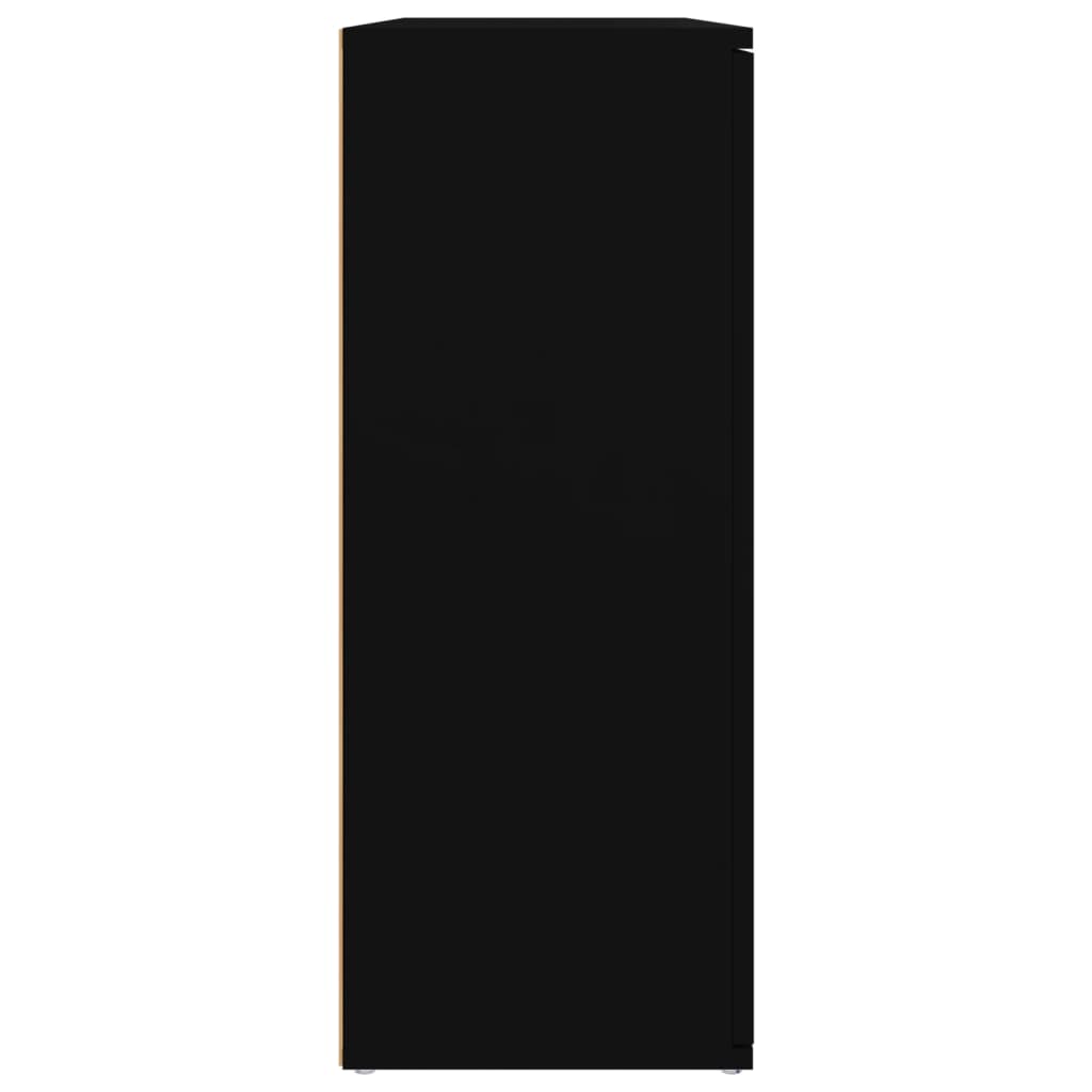 vidaXL puhvetkapp, must, 91 x 29,5 x 75 cm, tehispuit