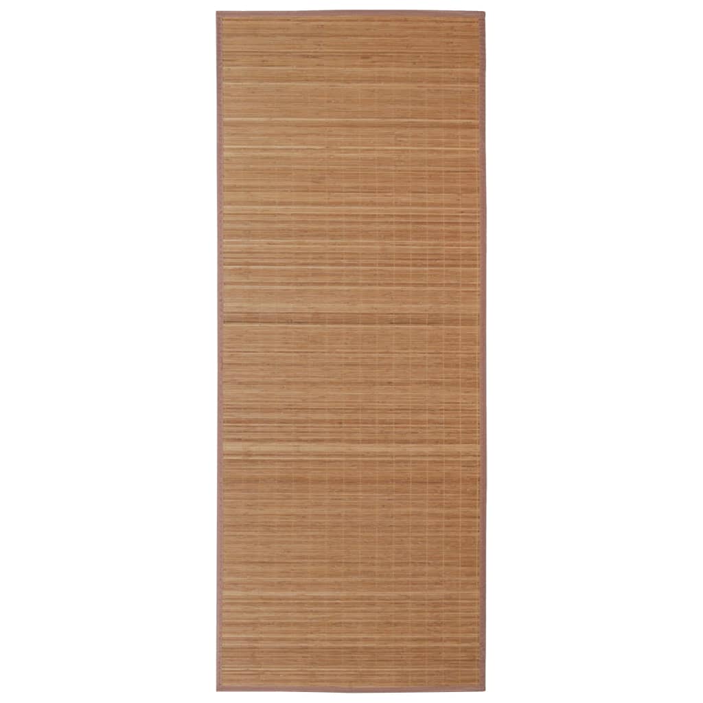 Ristkülikukujuline pruun bambusvaip 150 x 200 cm