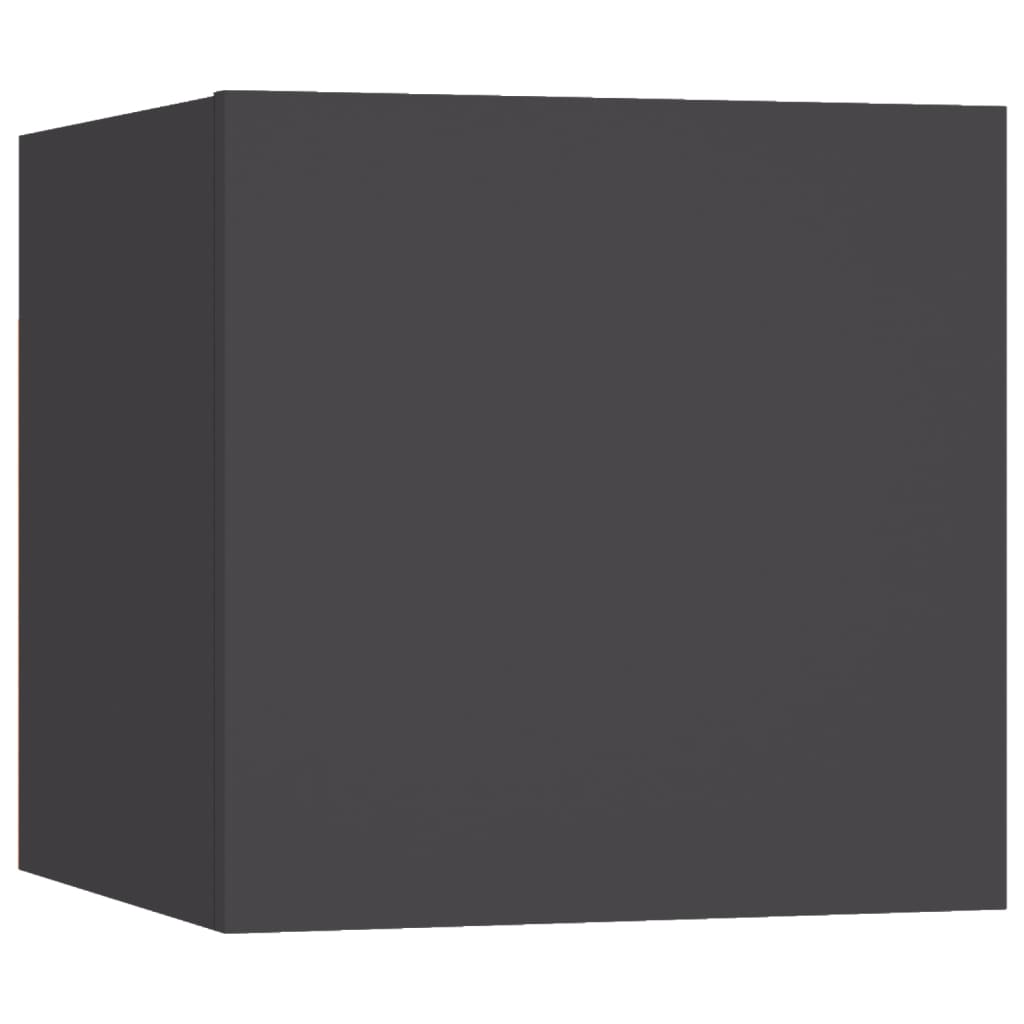 vidaXL 5-osaline telerikappide komplekt, hall, puitlaastplaat