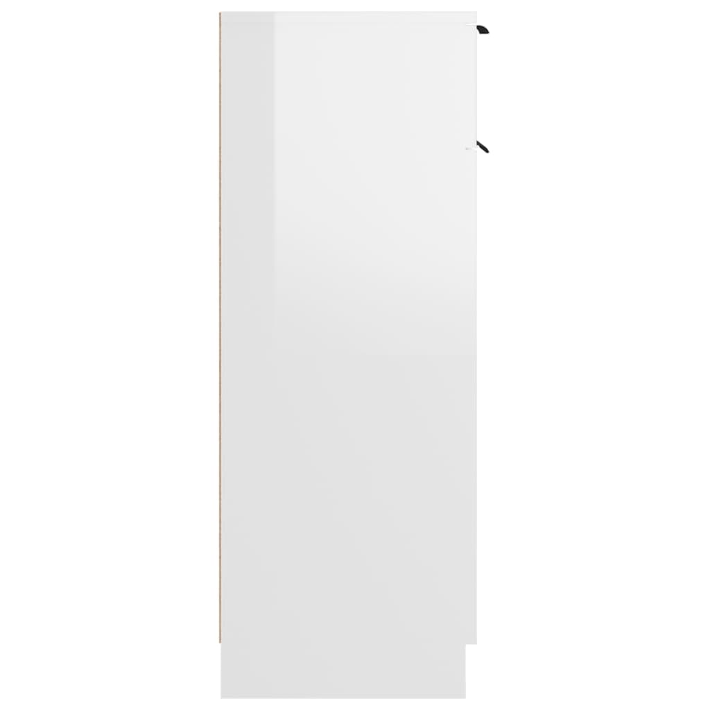 vidaXL vannitoakapp, kõrgläikega valge, 32 x 34 x 90 cm, tehispuit