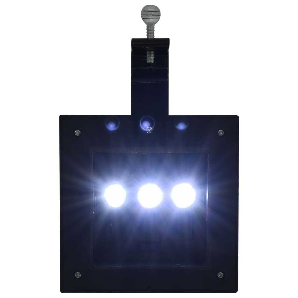 vidaXL päikesepatareiga aiavalgustid 12 tk LED kandiline 12 cm must