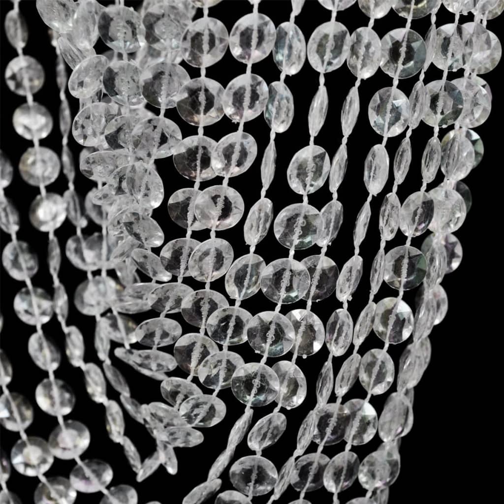 Kristallidega rippuv kroonlühter 22 x 58 cm