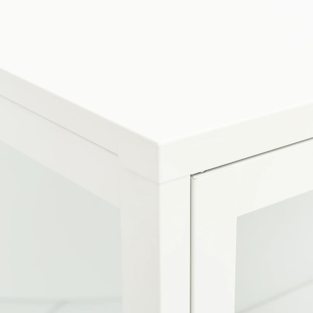 vidaXL puhvetkapp, valge, 75 x 35 x105 cm, teras ja klaas