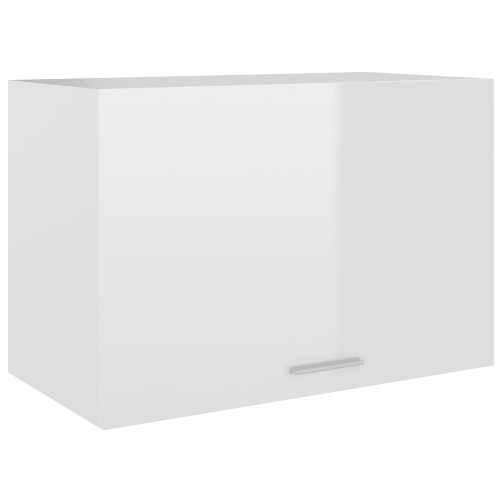 vidaXL köögikapp, kõrgläikega valge, 60 x 31 x 40 cm, puitlaastplaat