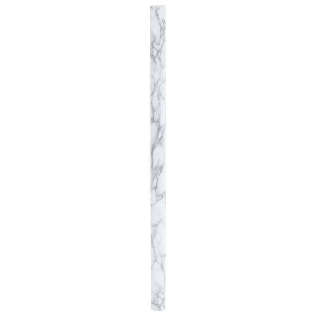 vidaXL isekleepuvad mööblikile, valge marmor, 90 x 500 cm, PVC