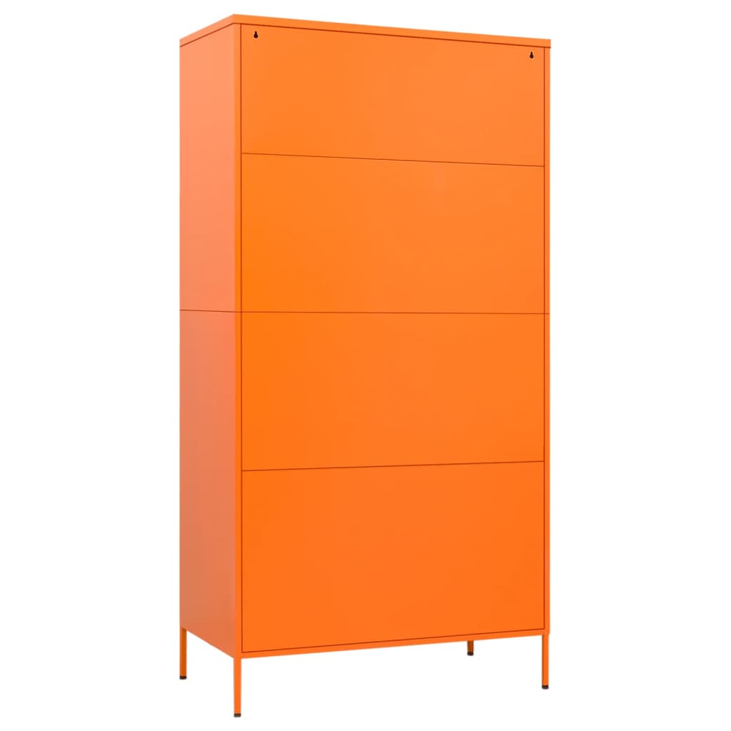 vidaXL garderoob, oranž, 90 x 50 x 180 cm, teras